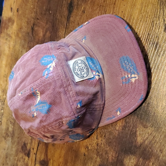 Obey 5 Panel Hat, Burgundy - Picture 3 of 5